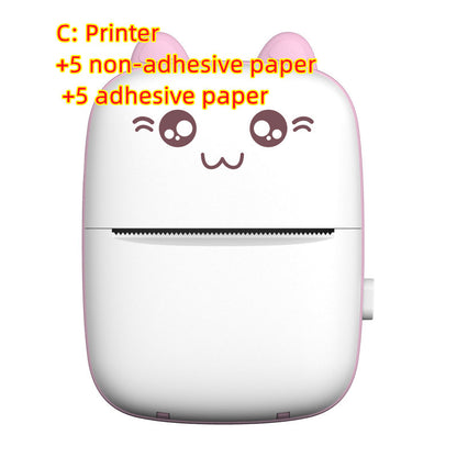 Mini Printer Portable Mini Bluetooth WiFi New Wrong Printer Mobile Phone Photo Title Note Hot Print Pocket Student Error Label Printer CJ