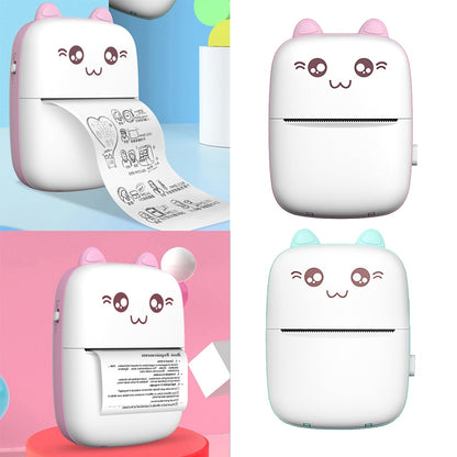 Mini Printer Portable Mini Bluetooth WiFi New Wrong Printer Mobile Phone Photo Title Note Hot Print Pocket Student Error Label Printer CJ