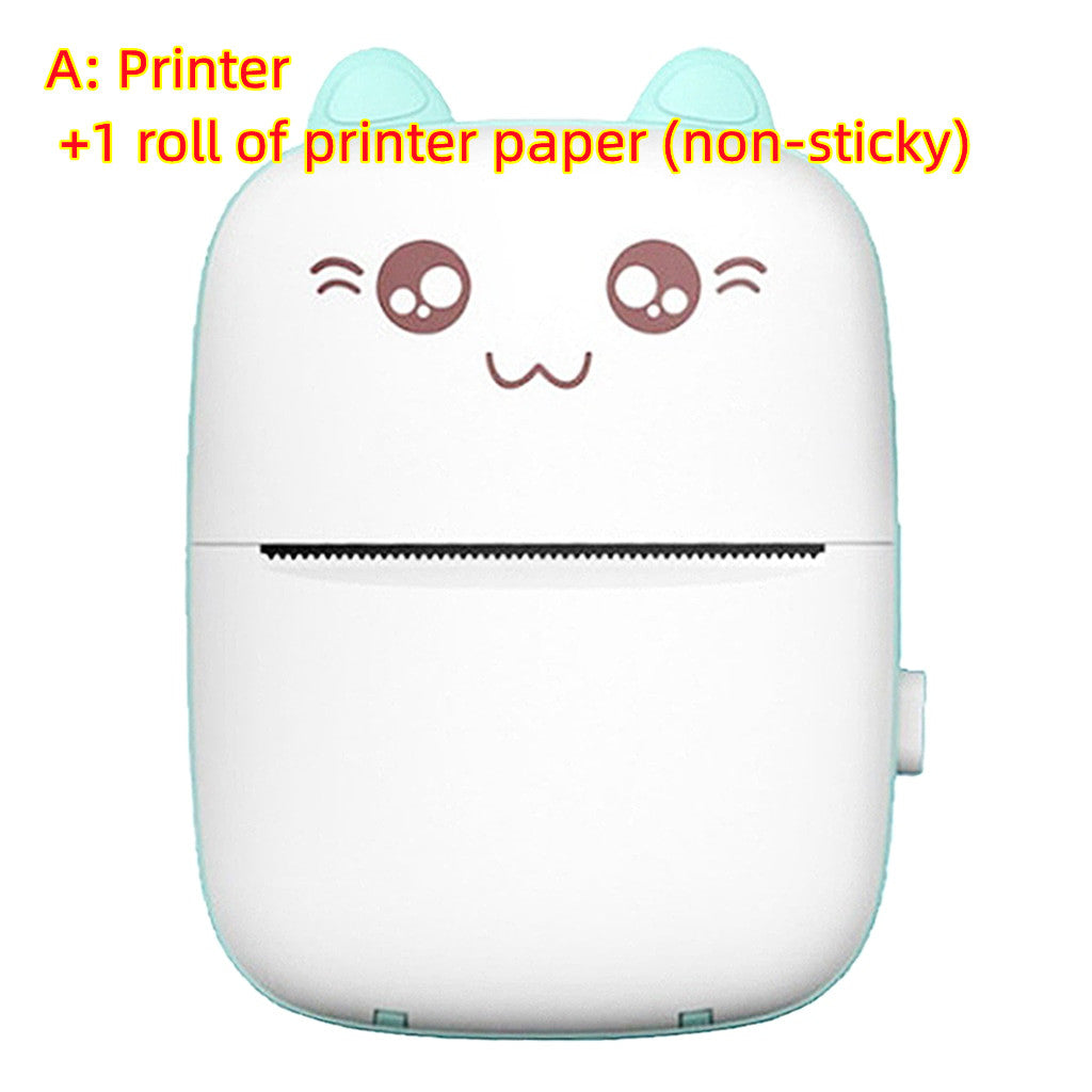 Mini Printer Portable Mini Bluetooth WiFi New Wrong Printer Mobile Phone Photo Title Note Hot Print Pocket Student Error Label Printer CJ