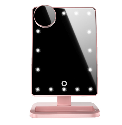 Touch Screen Makeup Mirror With 20 LED Light Bluetooth Music Speaker 10X Magnifying Mirrors Lights CJ