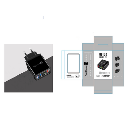 USB Charger Quick Charge 3.0 4 Phone Adapter For Tablet Portable Wall Mobile Charger Fast Charger CJ