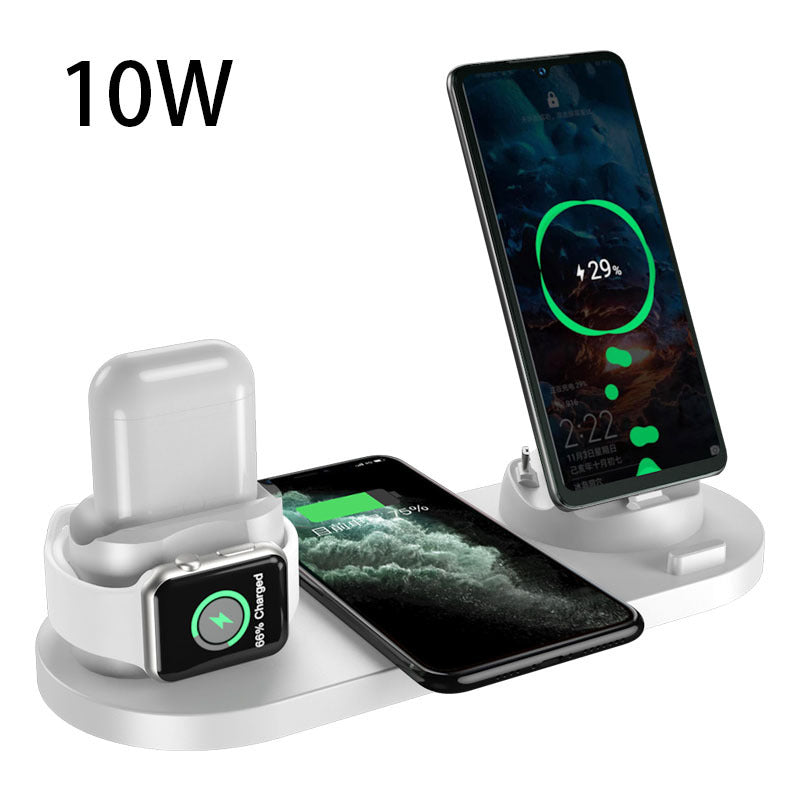 Wireless Charger For IPhone Fast Charger For Phone Fast Charging Pad For Phone Watch 6 In 1 Charging Dock Station CJ