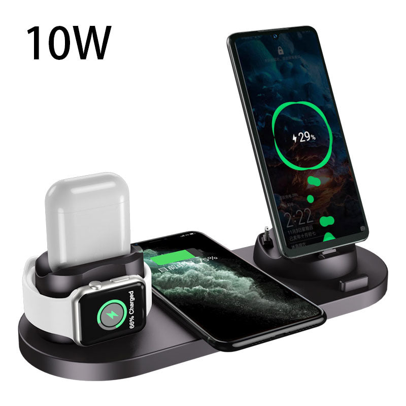 Wireless Charger For IPhone Fast Charger For Phone Fast Charging Pad For Phone Watch 6 In 1 Charging Dock Station CJ