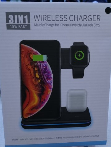 Compatible Mobile Phone Watch Earphone Wireless Charger 3 In 1 Wireless Charger Stand CJ