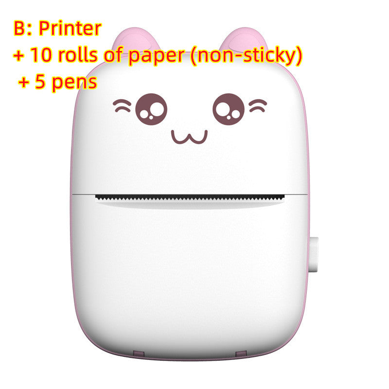 Mini Printer Portable Mini Bluetooth WiFi New Wrong Printer Mobile Phone Photo Title Note Hot Print Pocket Student Error Label Printer CJ