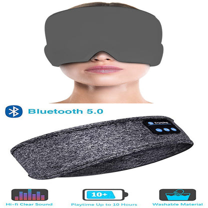 Wireless Bluetooth Sleeping Headphones Headband Thin Soft Elastic Comfortable Music Ear Phones Eye Mask For Side Sleeper Sports CJ