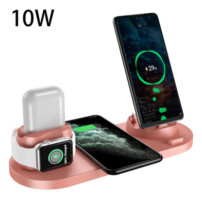 Wireless Charger For IPhone Fast Charger For Phone Fast Charging Pad For Phone Watch 6 In 1 Charging Dock Station CJ