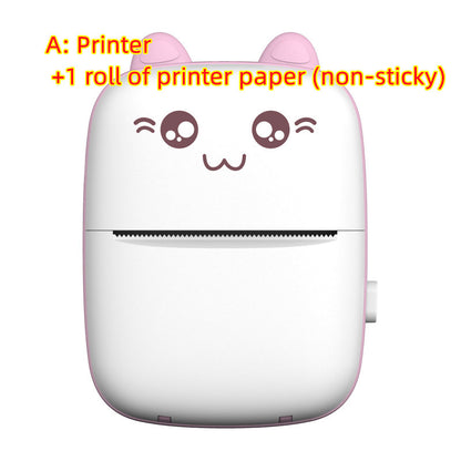 Mini Printer Portable Mini Bluetooth WiFi New Wrong Printer Mobile Phone Photo Title Note Hot Print Pocket Student Error Label Printer CJ