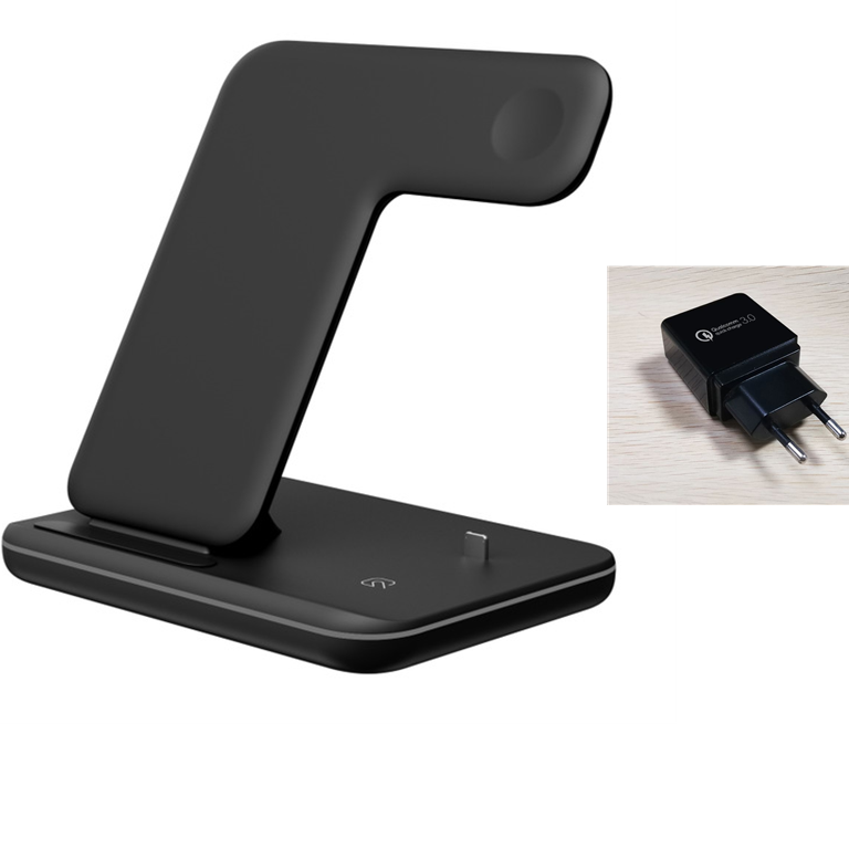 Compatible Mobile Phone Watch Earphone Wireless Charger 3 In 1 Wireless Charger Stand CJ