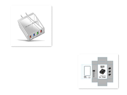 USB Charger Quick Charge 3.0 4 Phone Adapter For Tablet Portable Wall Mobile Charger Fast Charger CJ